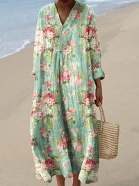 Anne - Floral Print Summer Dress