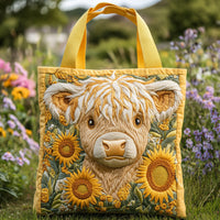 Prošívaná kabelka Baby Cow Sunflower