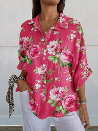 Sofie | Floral Rose Print Blouse