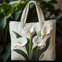 Prošívaná taška Artisan - Bílá lilie