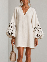 Waverly | Floral Mini Dress with Puff Sleeves